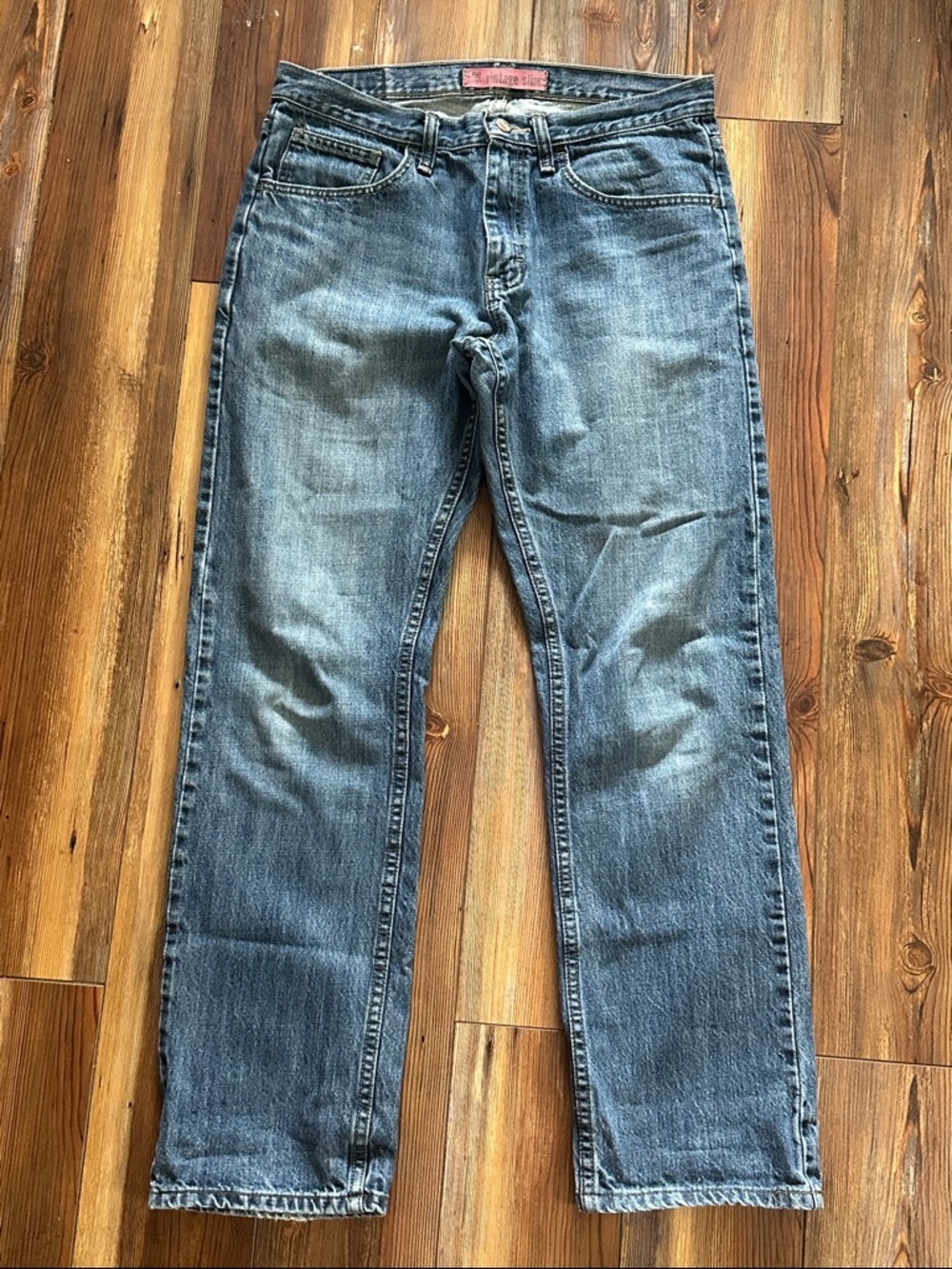Lee Men's Vintage Slim Blue Denim Jeans 32x32
